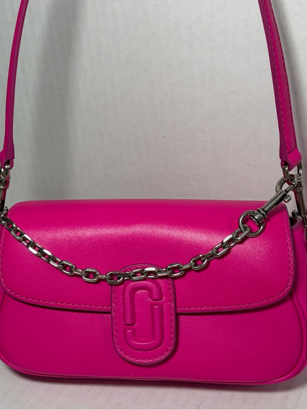 Marc Jacobs Womens The Clover Shoulder Bag Smooth Leather Pink